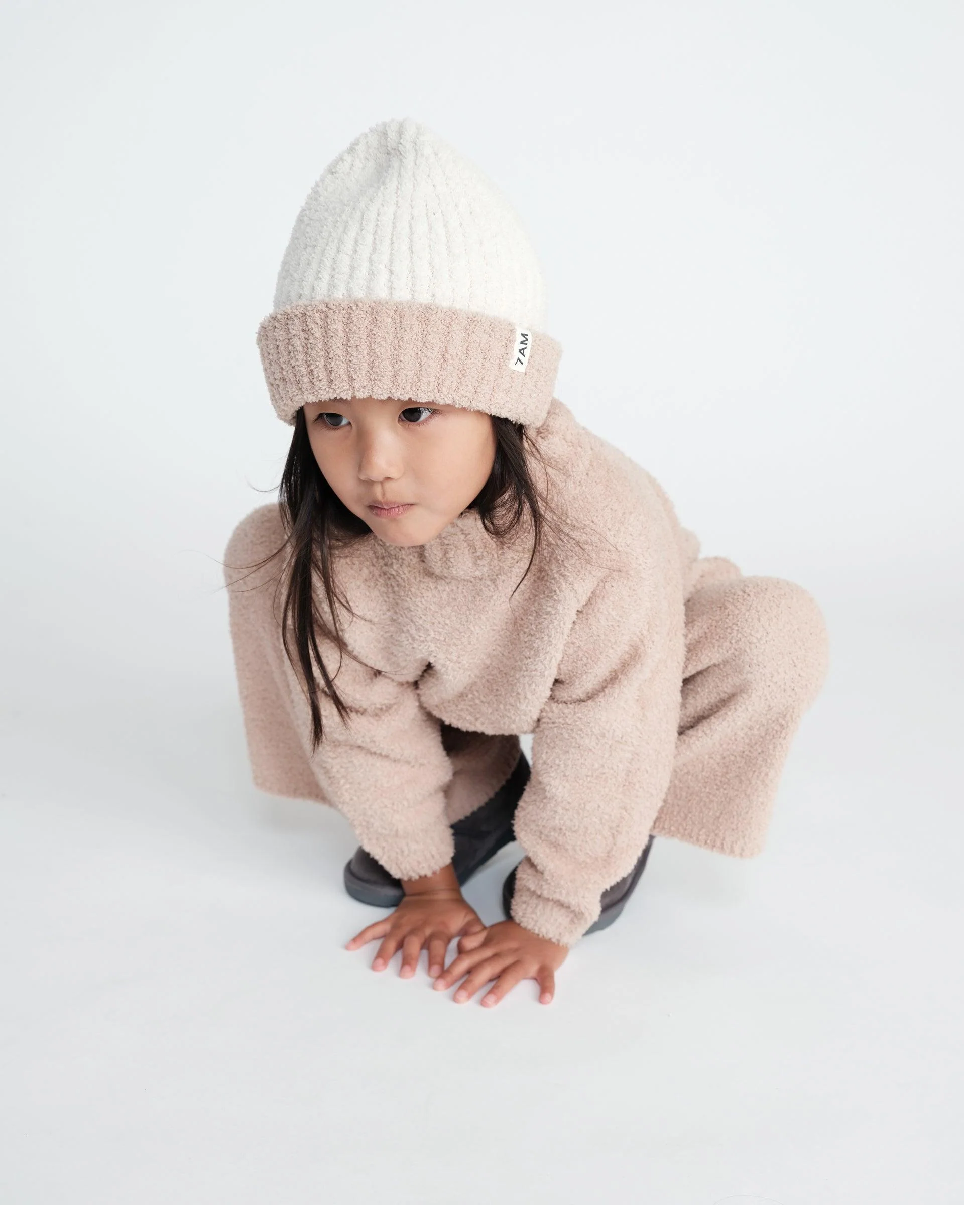 2-Tone Ribbed Beanie - Fuzzy - Image 11