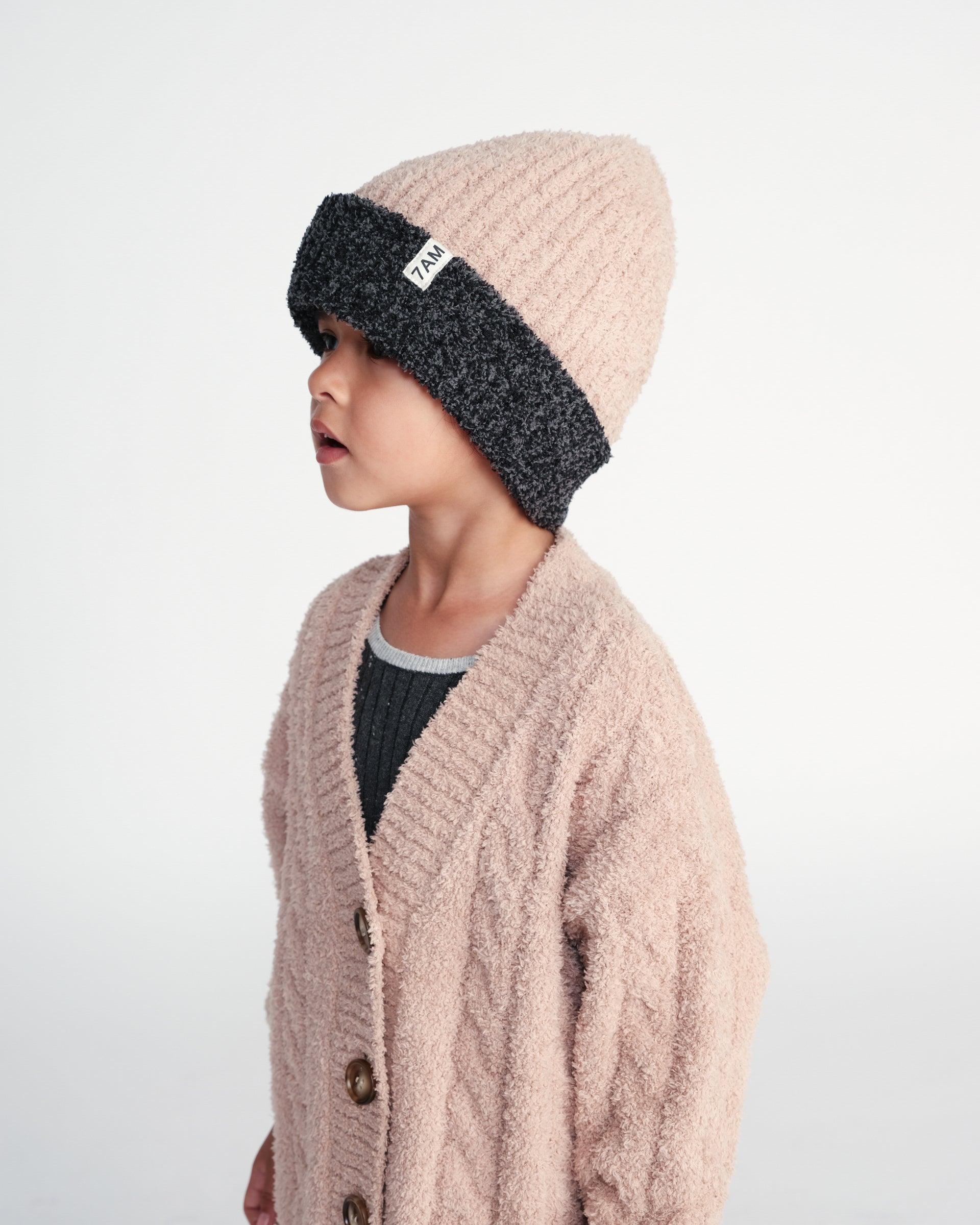 2-Tone Ribbed Beanie - Fuzzy - Image 19