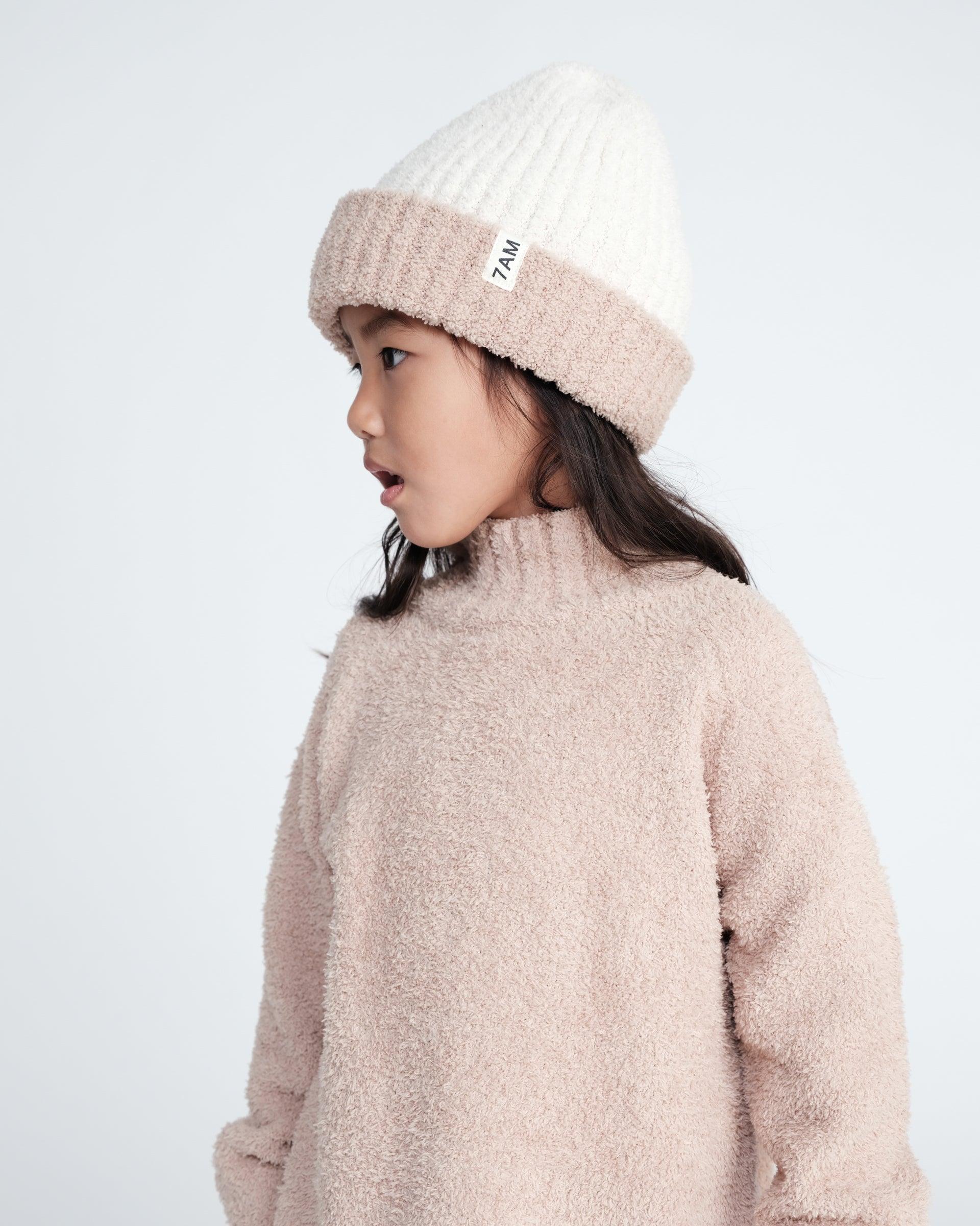 2-Tone Ribbed Beanie - Fuzzy - Image 8