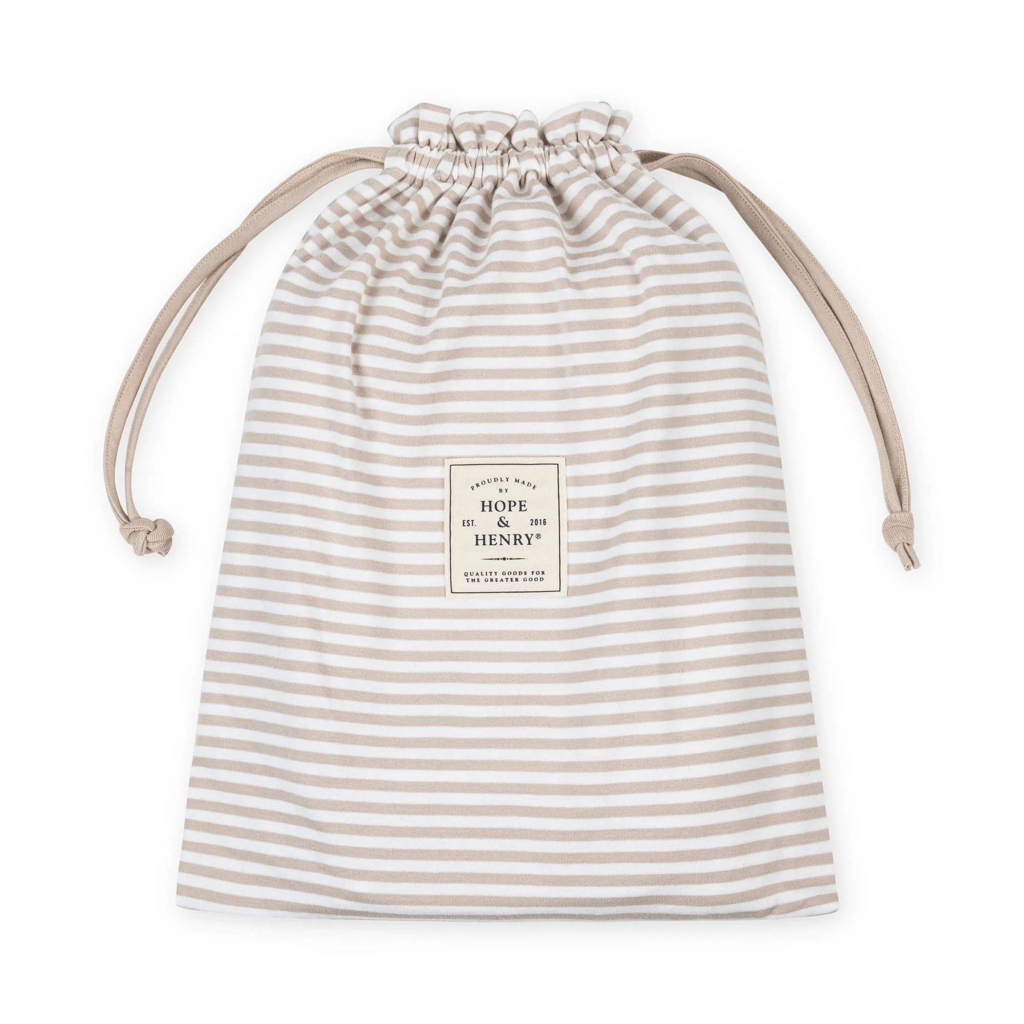 3-Piece Organic Knit Gift Set - White with Taupe Trim - Image 7