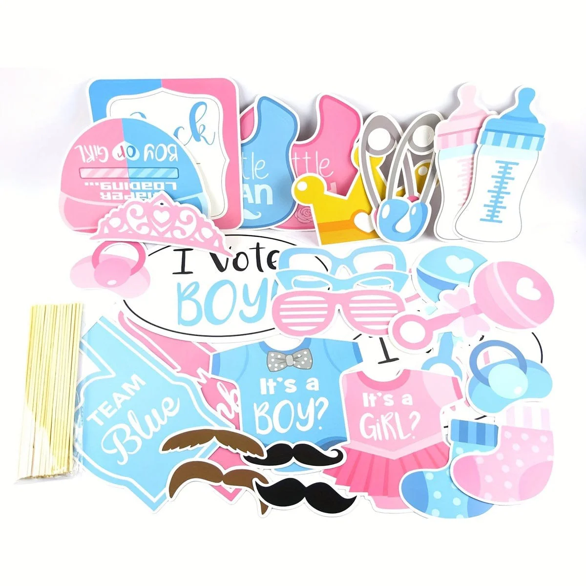 Gender Reveal Party Photography Props - Image 3