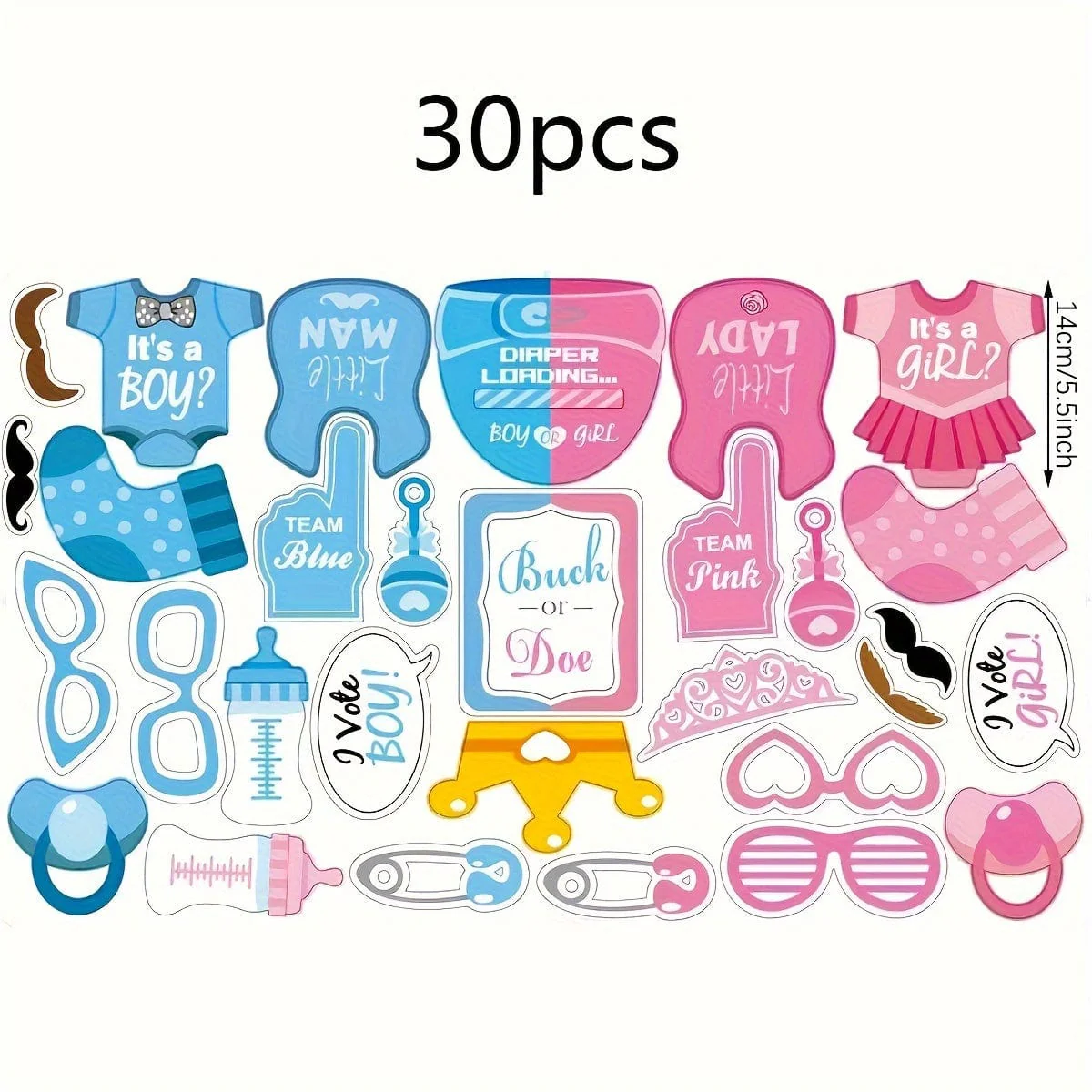 Gender Reveal Party Photography Props - Image 5