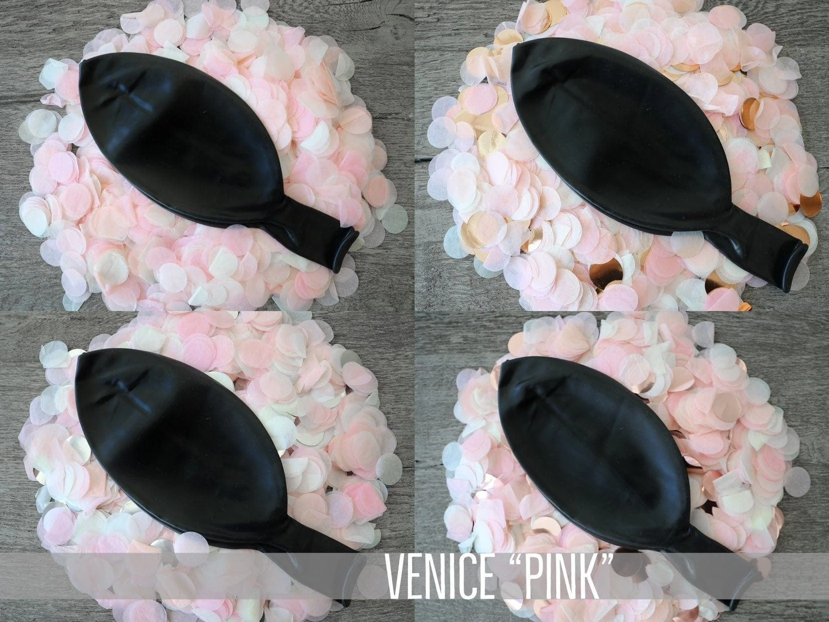 36 in Black Gender Reveal Balloon filled with Designer Pink or Blue Confetti - Image 14