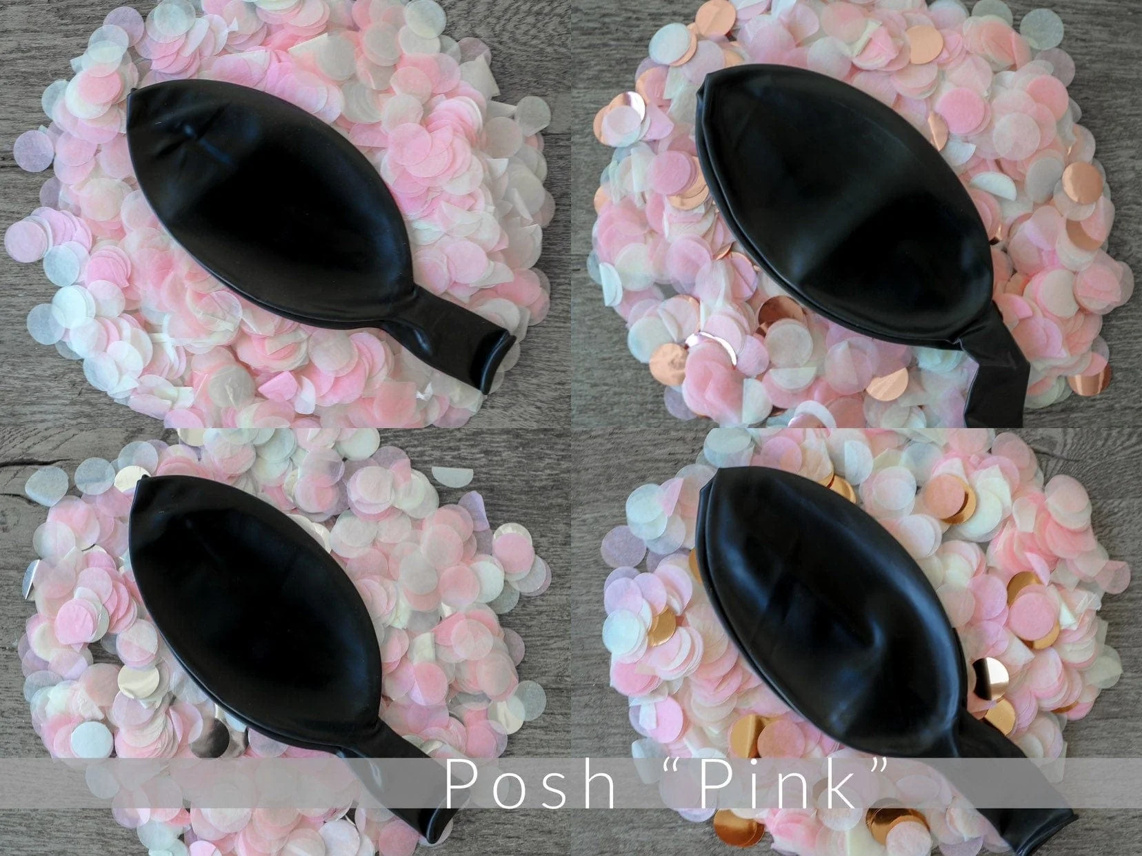 36 in Black Gender Reveal Balloon filled with Designer Pink or Blue Confetti - Image 17