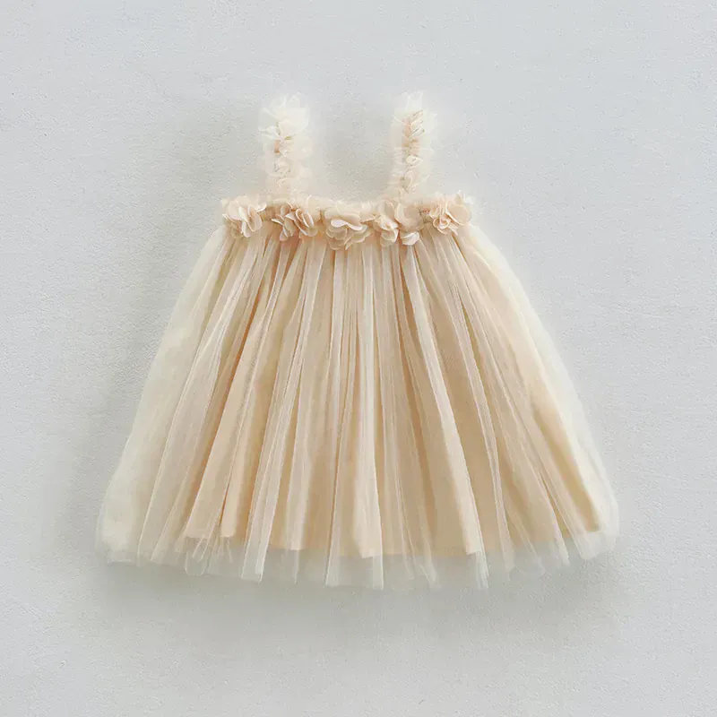3D Flower Mesh Dress - Image 10