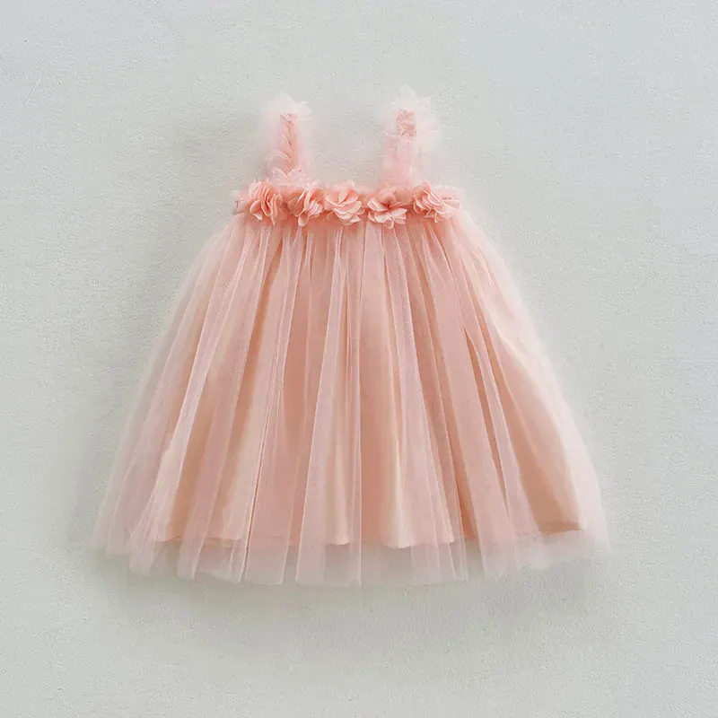 3D Flower Mesh Dress - Image 11