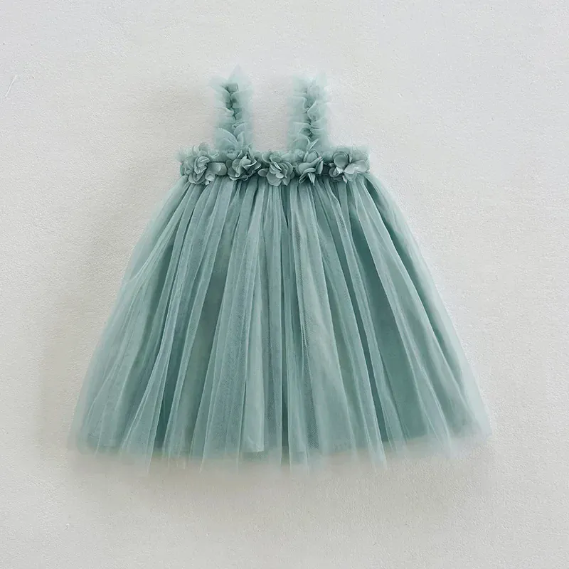 3D Flower Mesh Dress - Image 12