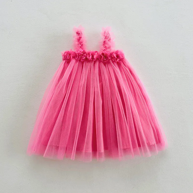 3D Flower Mesh Dress - Image 3