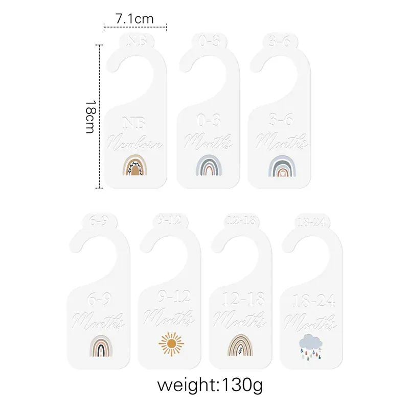 7Pcs Acrylic Closet Dividers - Image 9
