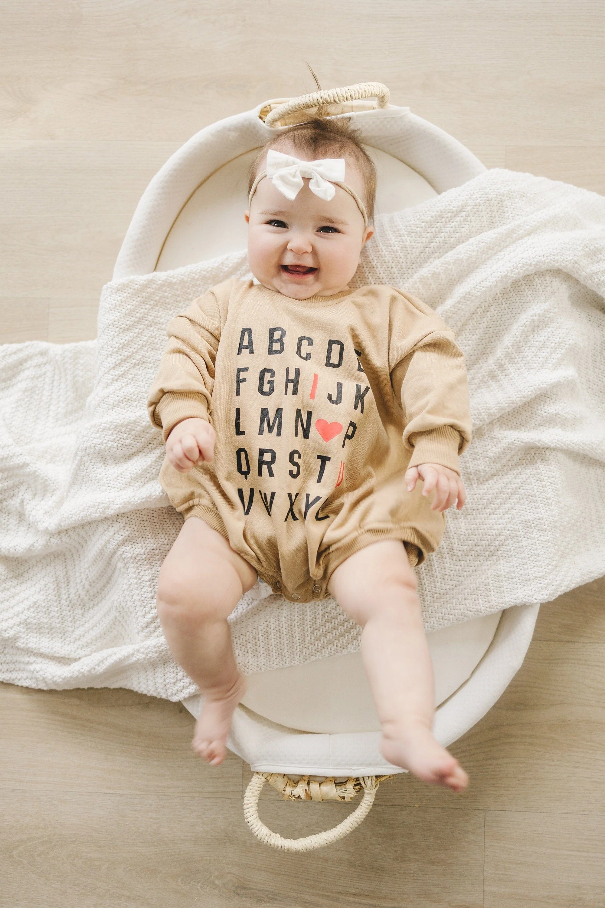 ABC I Love You Sweatshirt Romper - Image 2