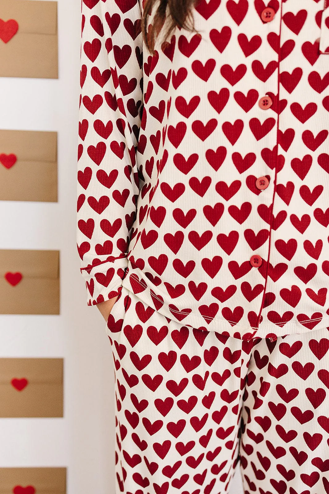 Adult Hearts Pajama Set - Image 2