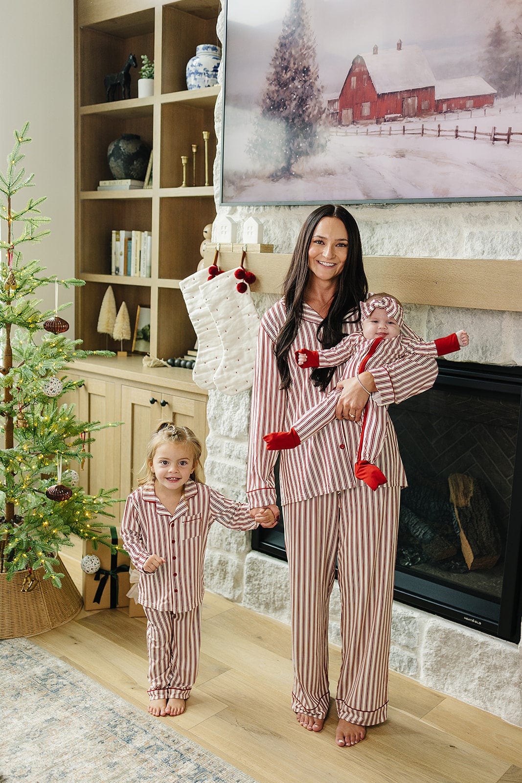 Adult Red Stripes Pajama Set - Image 4