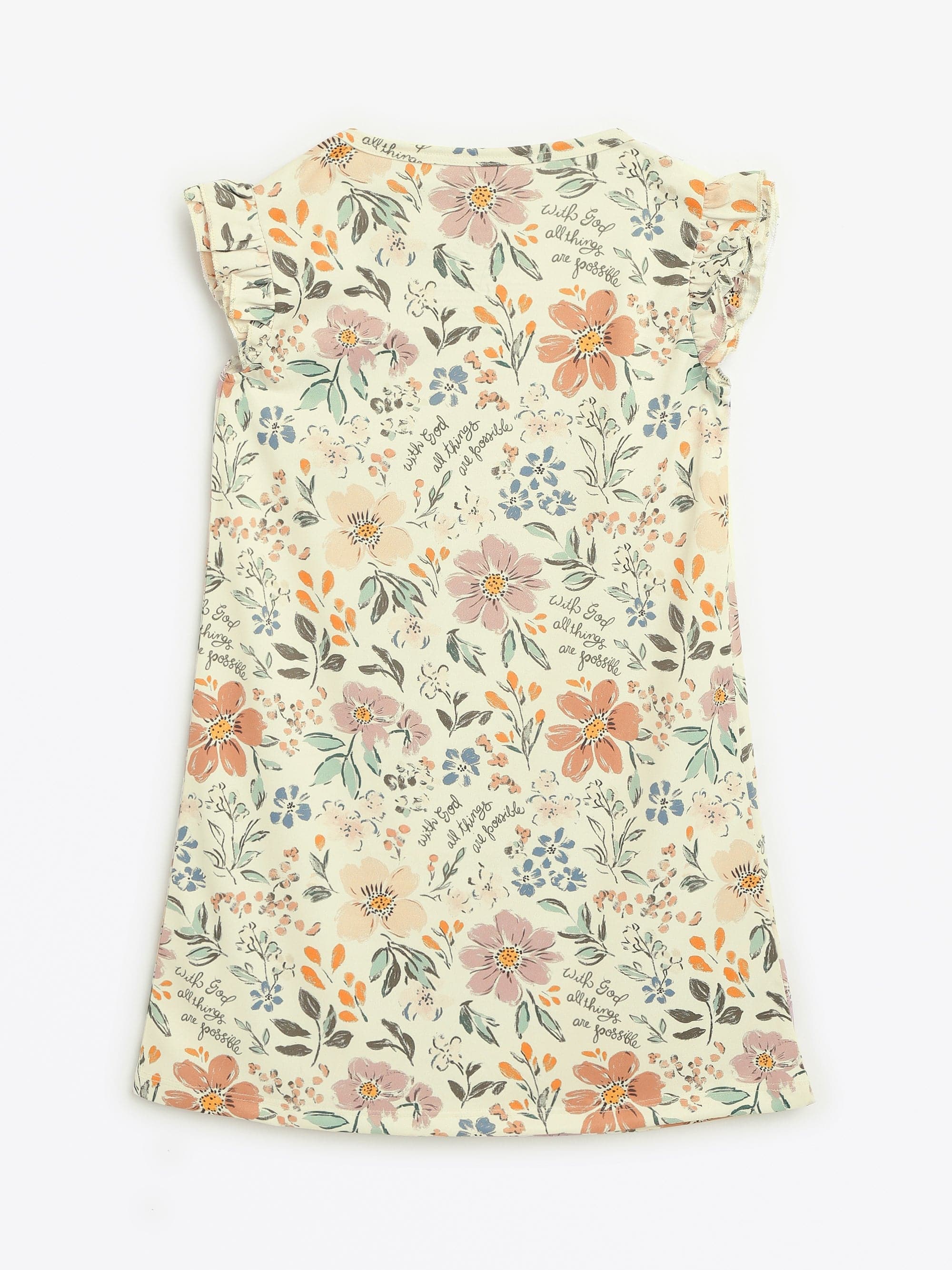 All Things Are Possible Polyester PJ Girls Nightgown - Image 3