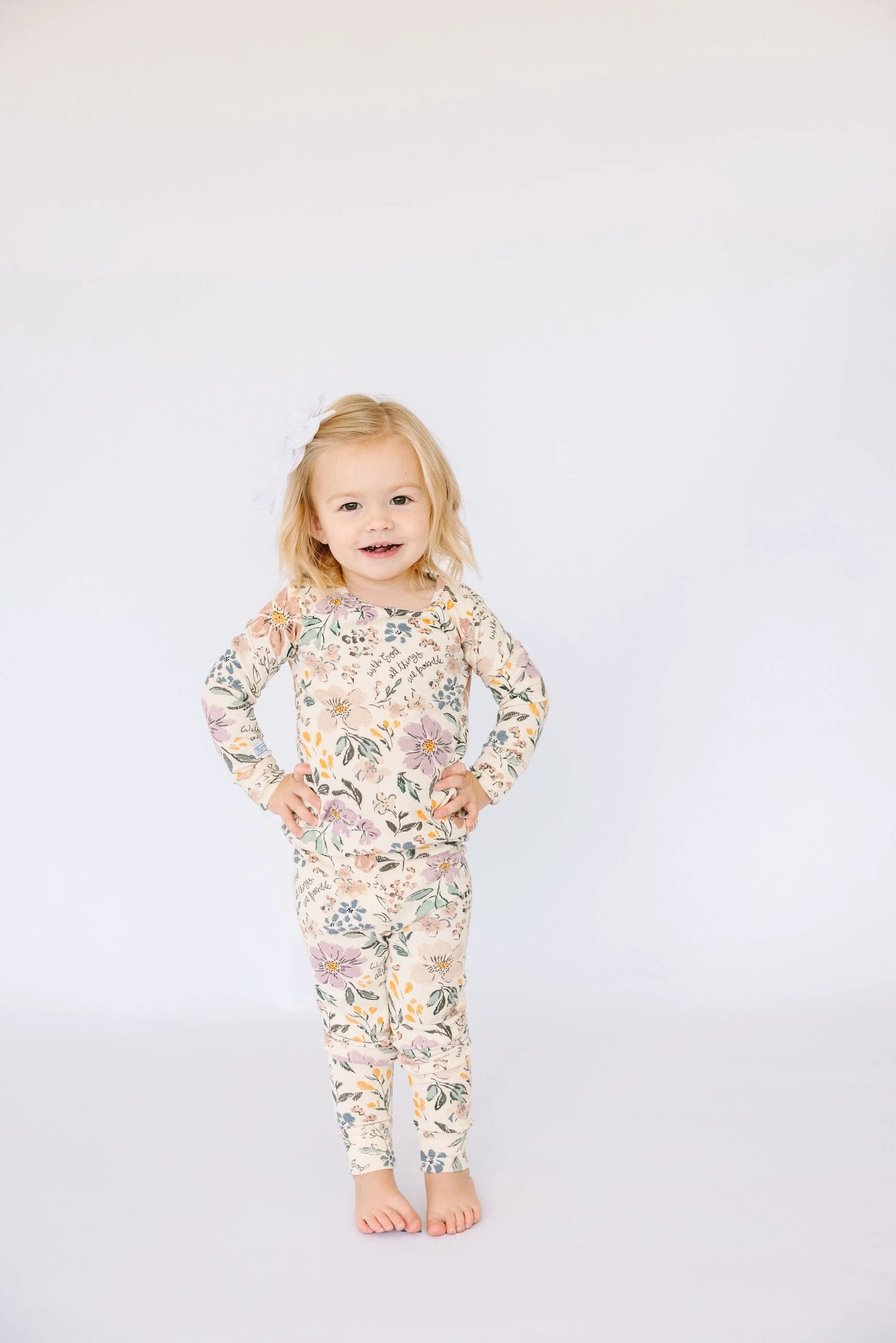 All Things Are Possible Ribbed Cotton-Bamboo Blend PJ Long Sleeve Set - Image 5