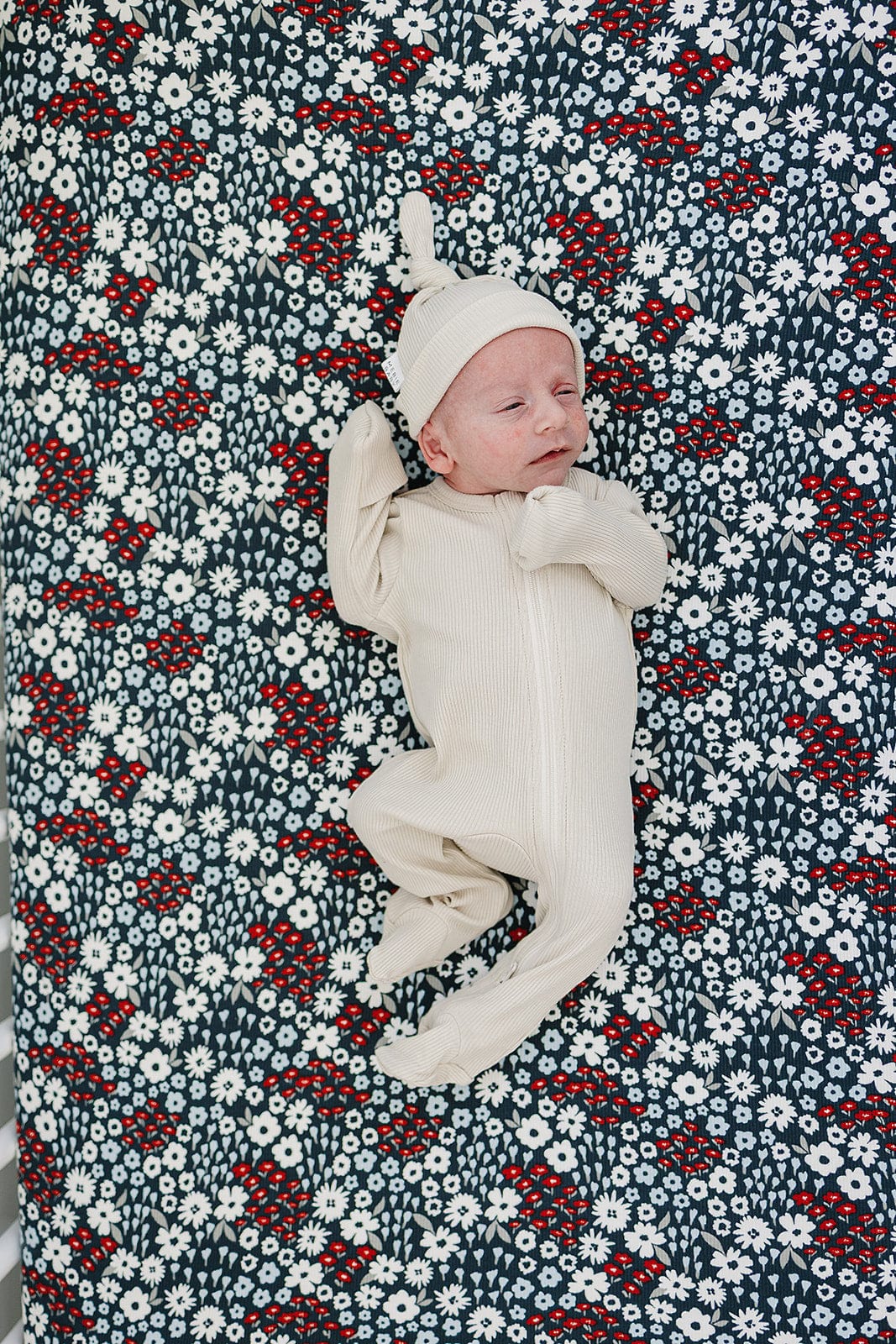 Americana Floral Bamboo Stretch Crib Sheet - Image 2