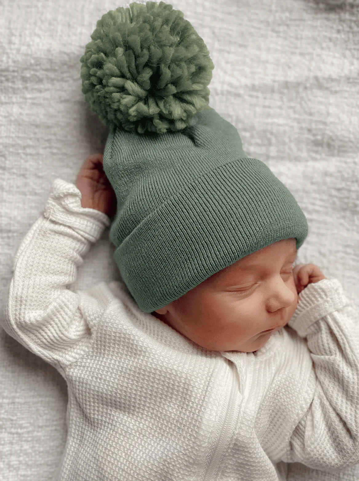 Baby Hat - Fern Pom