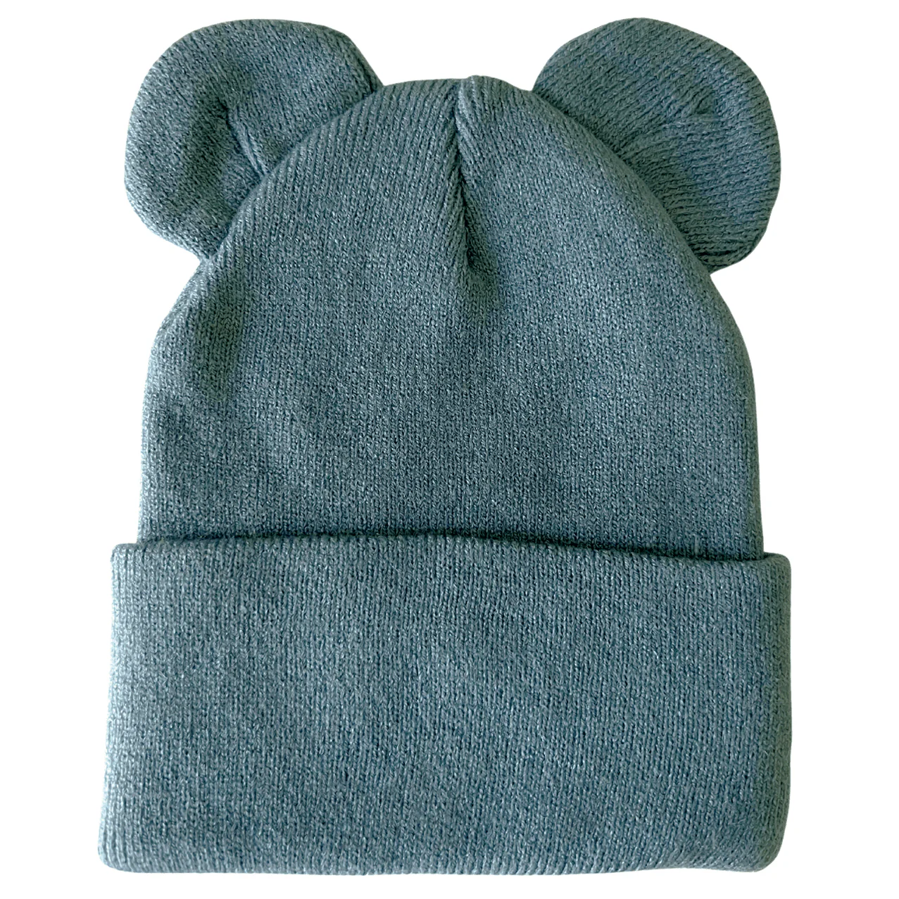 Baby Hat - Sky Blue Bear Print - Image 2