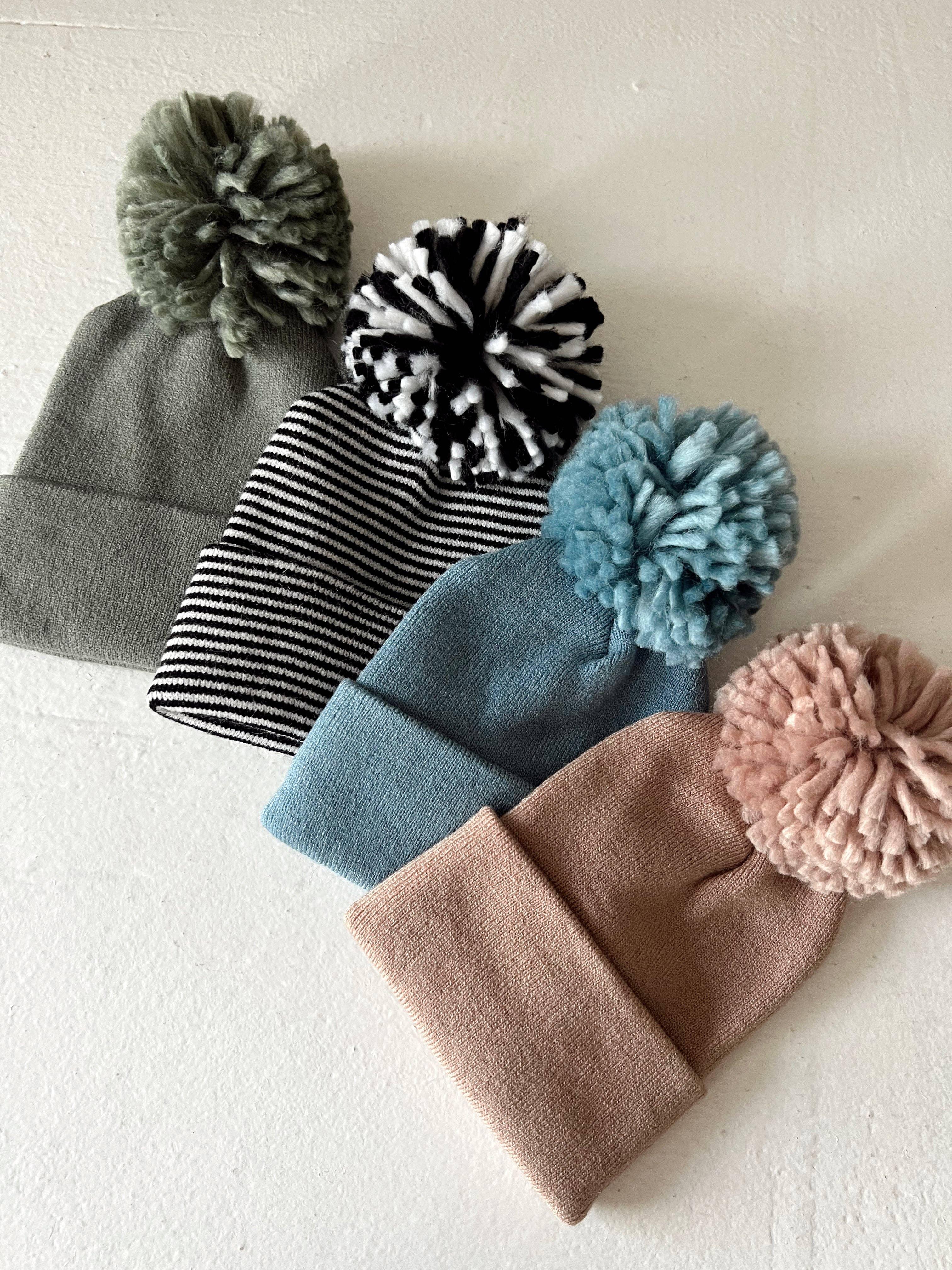 Baby Hat - Sky Blue Pom - Image 5