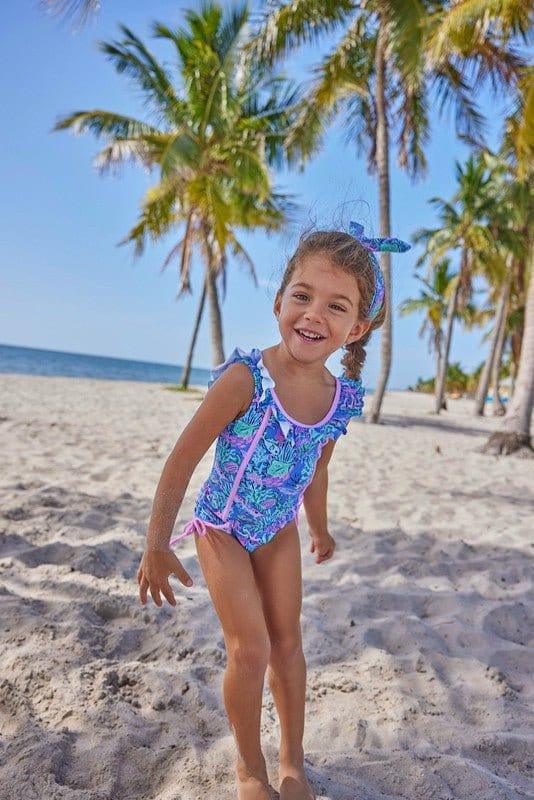 Girl's One Piece Swimsuit - Bahamas Reef - Image 2