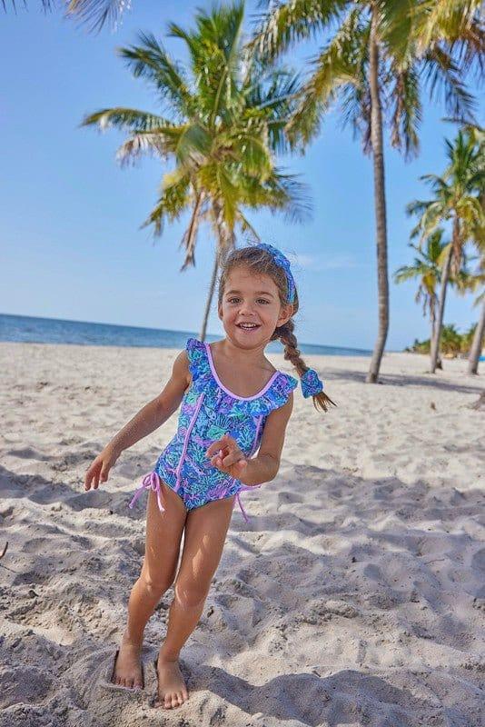 Girl's One Piece Swimsuit - Bahamas Reef - Image 3