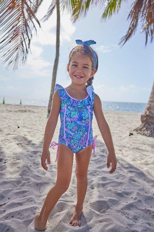 Girl's One Piece Swimsuit - Bahamas Reef - Image 4