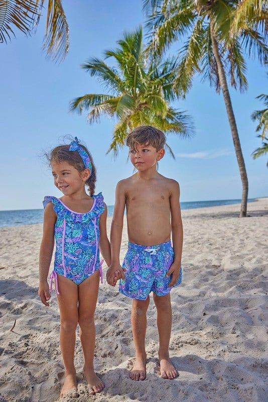 Girl's One Piece Swimsuit - Bahamas Reef - Image 5