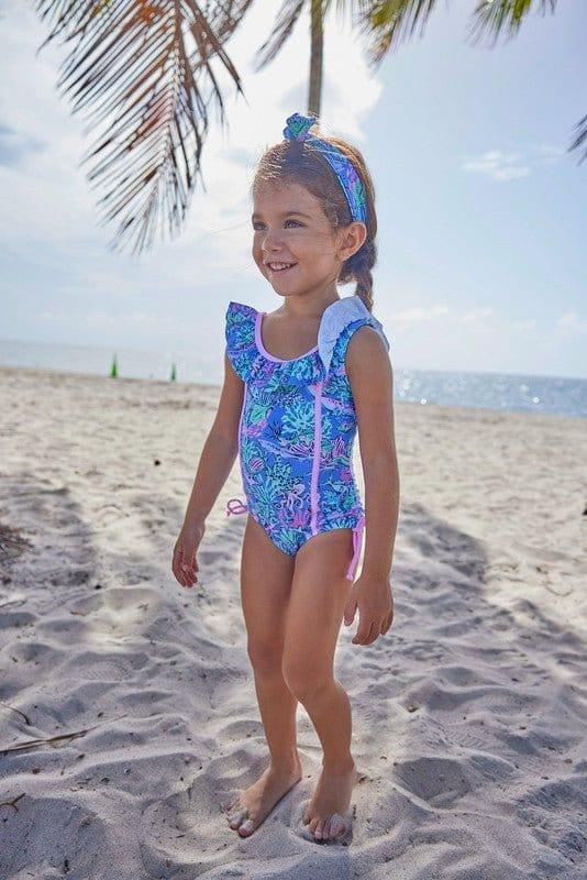 Girl's One Piece Swimsuit - Bahamas Reef - Image 6