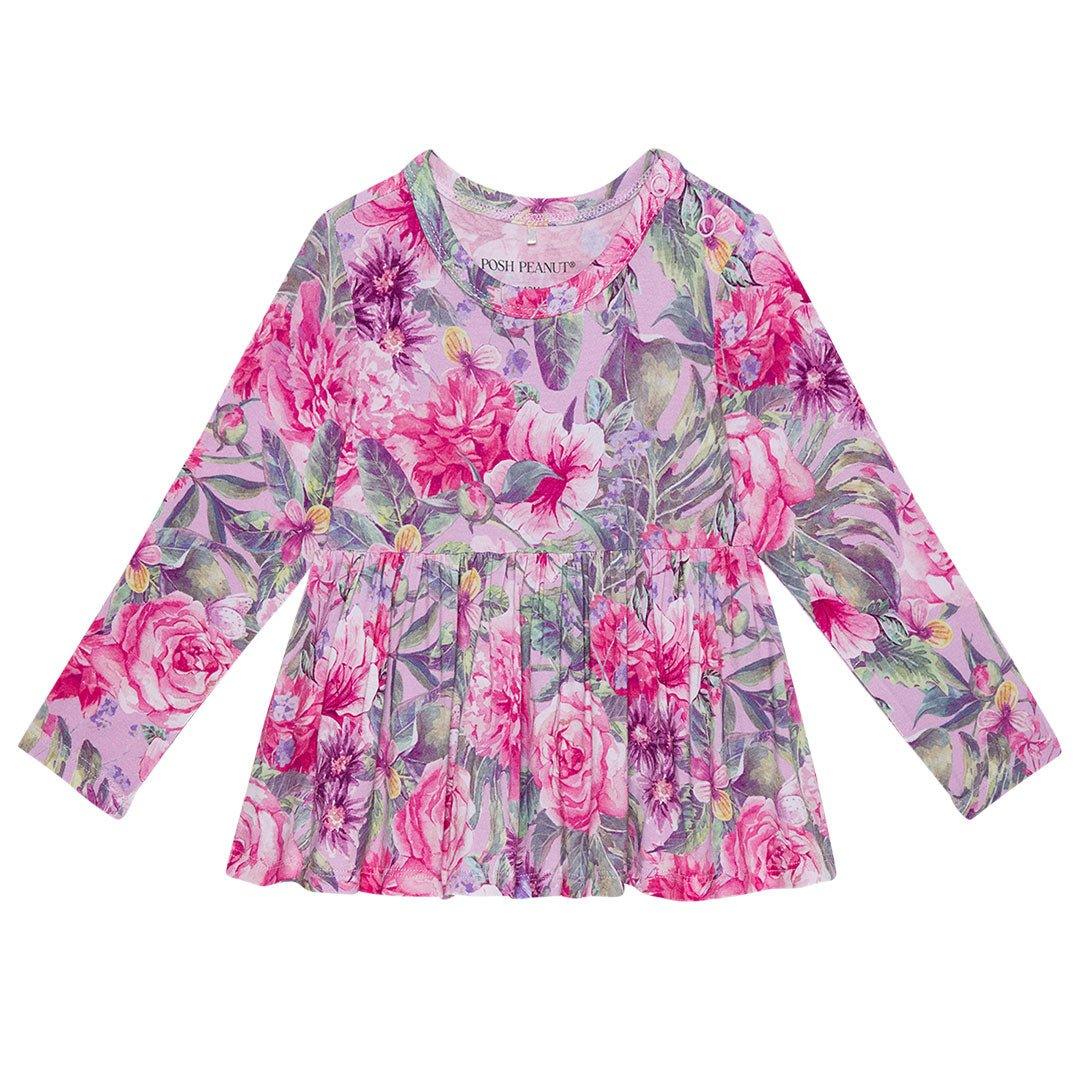 Bamboo Basic Peplum Top & Bloomer Set  - Ellery (Floral) - Image 8