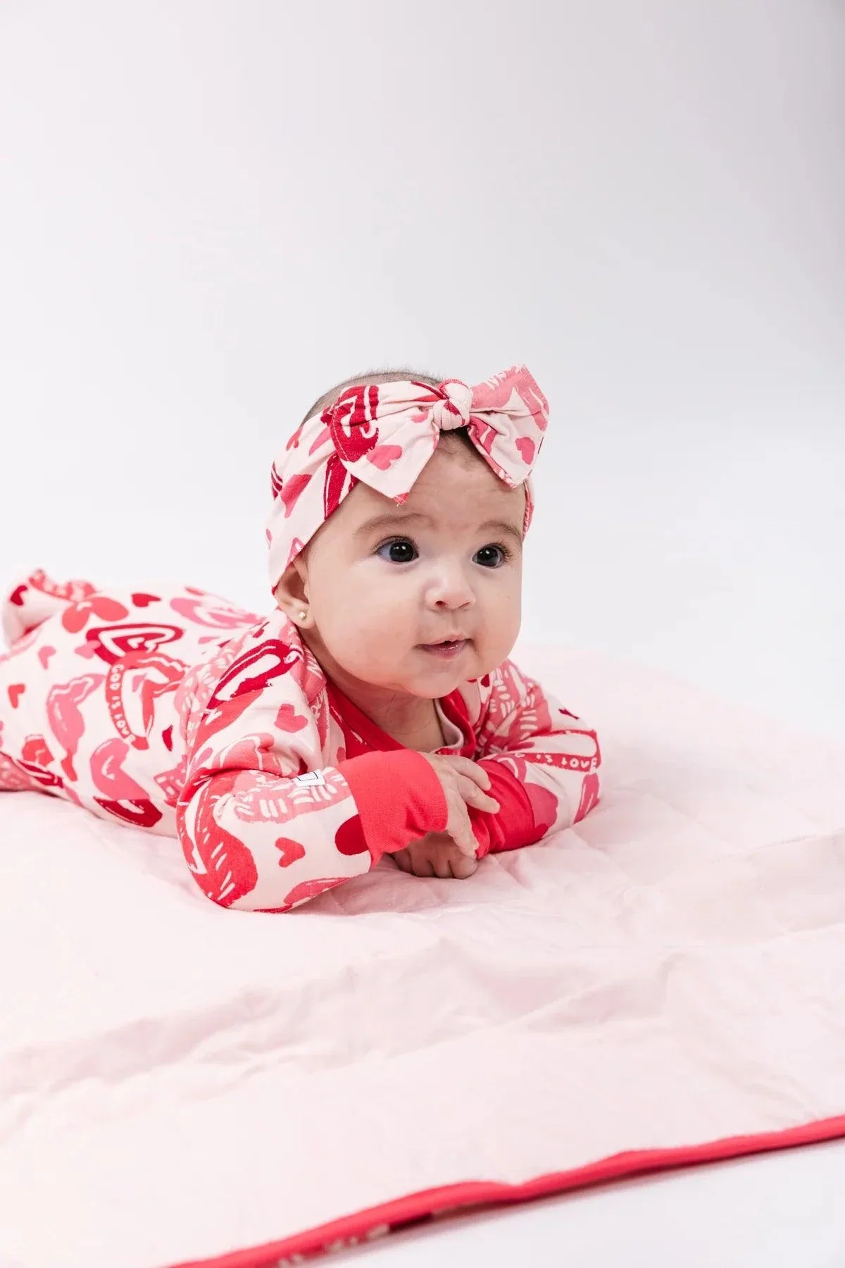 Bamboo Footie With Zipper - Pink John 3:16 - Image 2