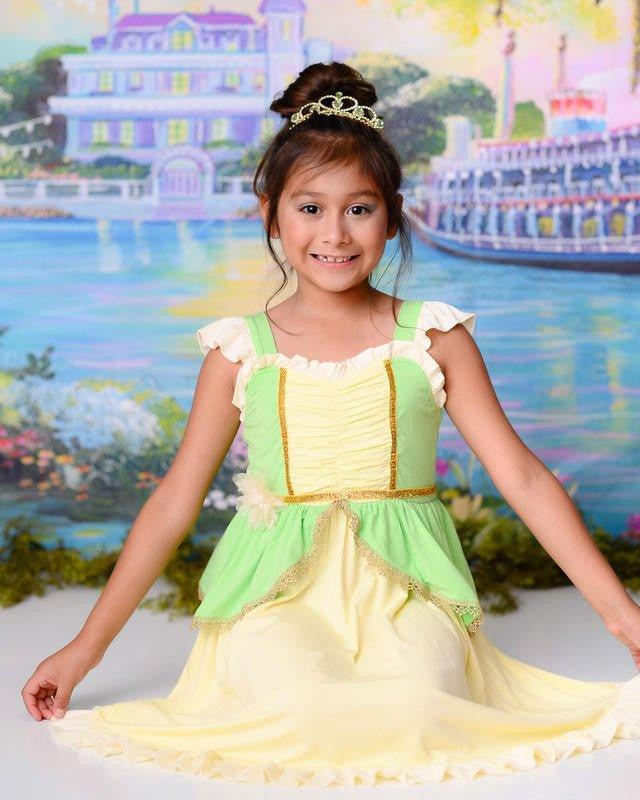 Bamboo Girl's Frog Princess Twirl Dress - Fairytale - Image 2