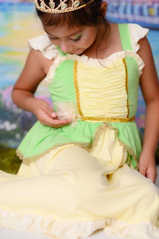 Bamboo Girl's Frog Princess Twirl Dress - Fairytale - Image 6