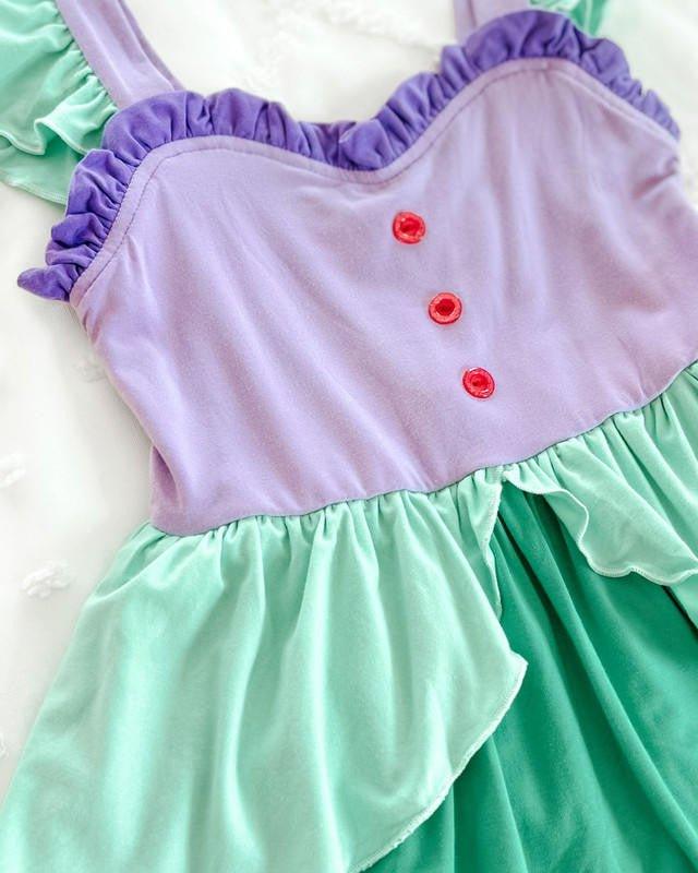 Bamboo Girl's Mermaid Princess Twirl Dress - Fairytale - Image 5
