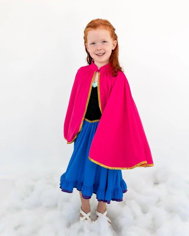Bamboo Girl's Optimistic Princess Twirl Dress with Cape - Fairytale - Image 2