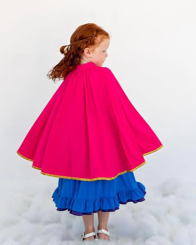 Bamboo Girl's Optimistic Princess Twirl Dress with Cape - Fairytale - Image 4
