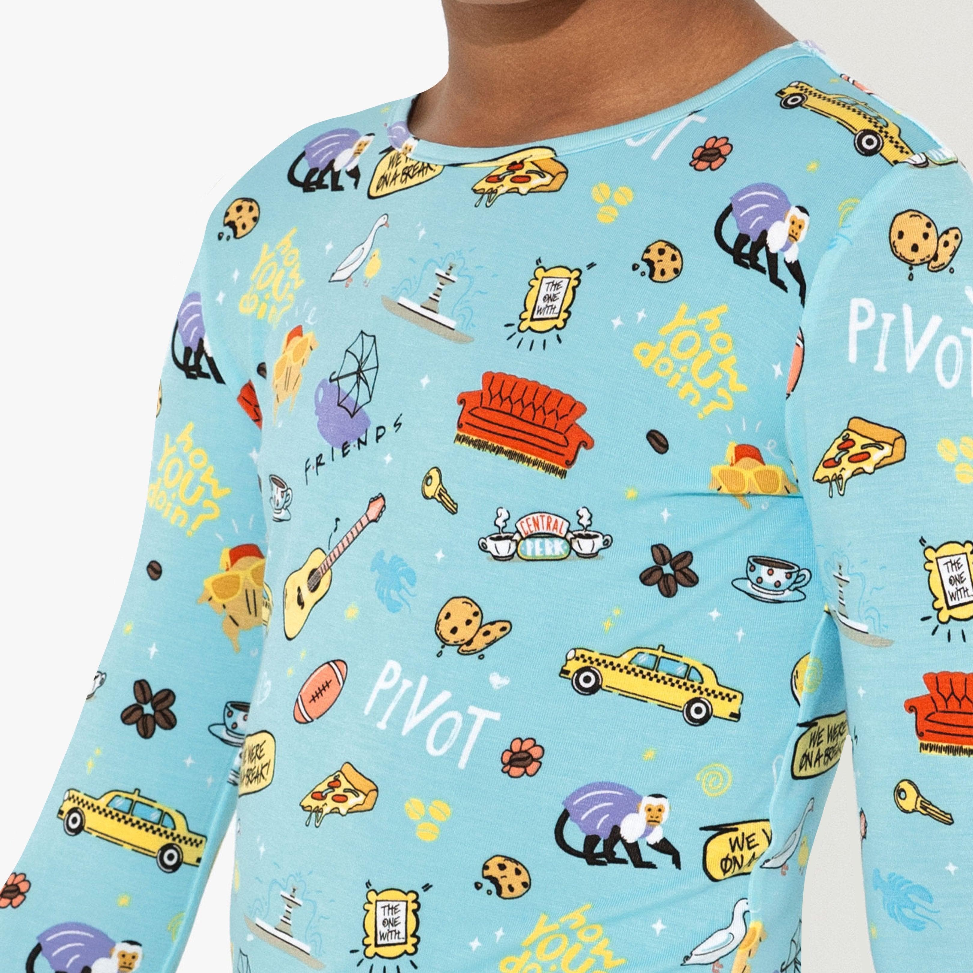 Bamboo Long Sleeve Pajama Set - Friends Central Park - Image 13