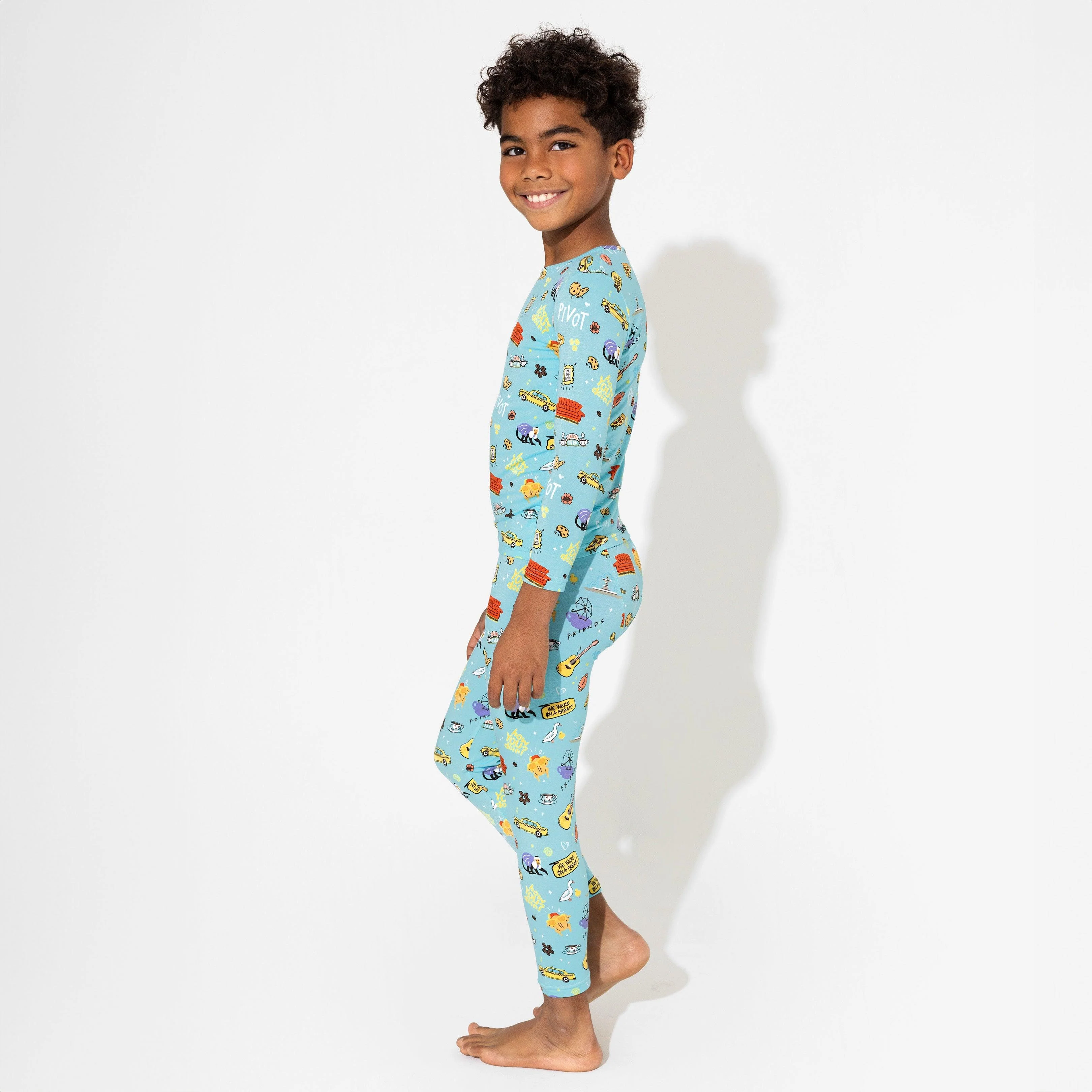 Bamboo Long Sleeve Pajama Set - Friends Central Park - Image 8