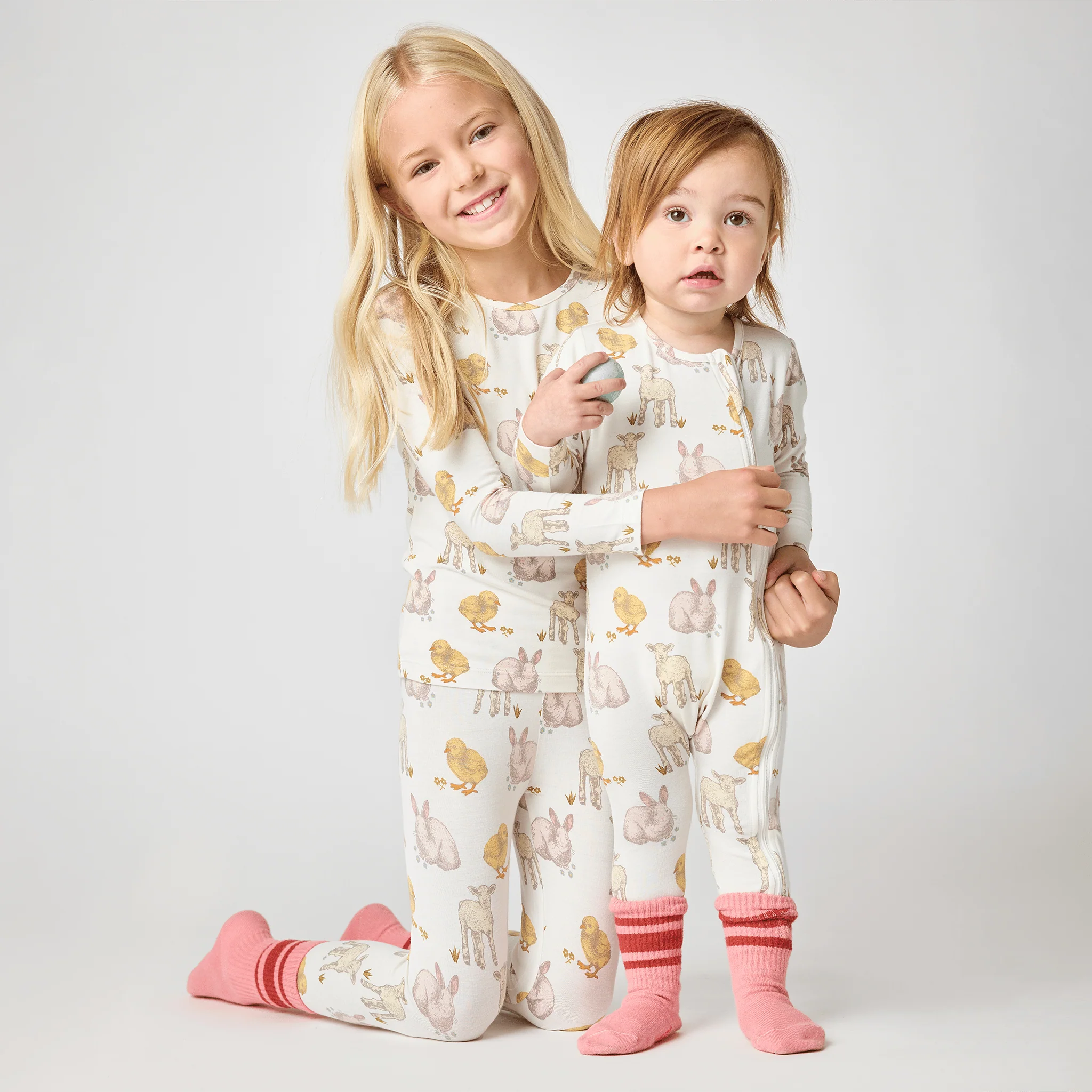 Bamboo Long Sleeve Pajama Set - Easter Friends - Image 2