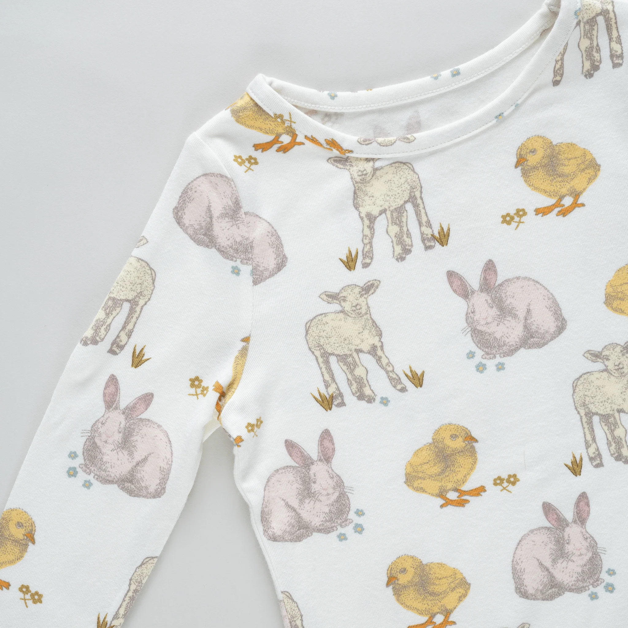 Bamboo Long Sleeve Pajama Set - Easter Friends - Image 3