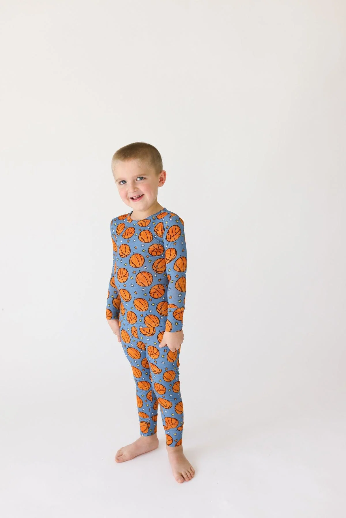 Bamboo Long Sleeve Pajama Set - Slam Dunk (Basketball) - Image 2