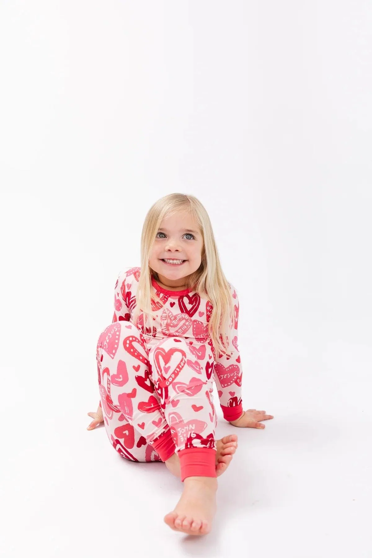 Bamboo Long Sleeve Pajama Set - Pink John 3:16 - Image 2