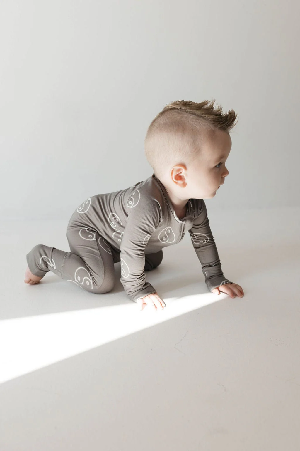 Bamboo Zip Pajamas - Sage Yin Yang - Image 4