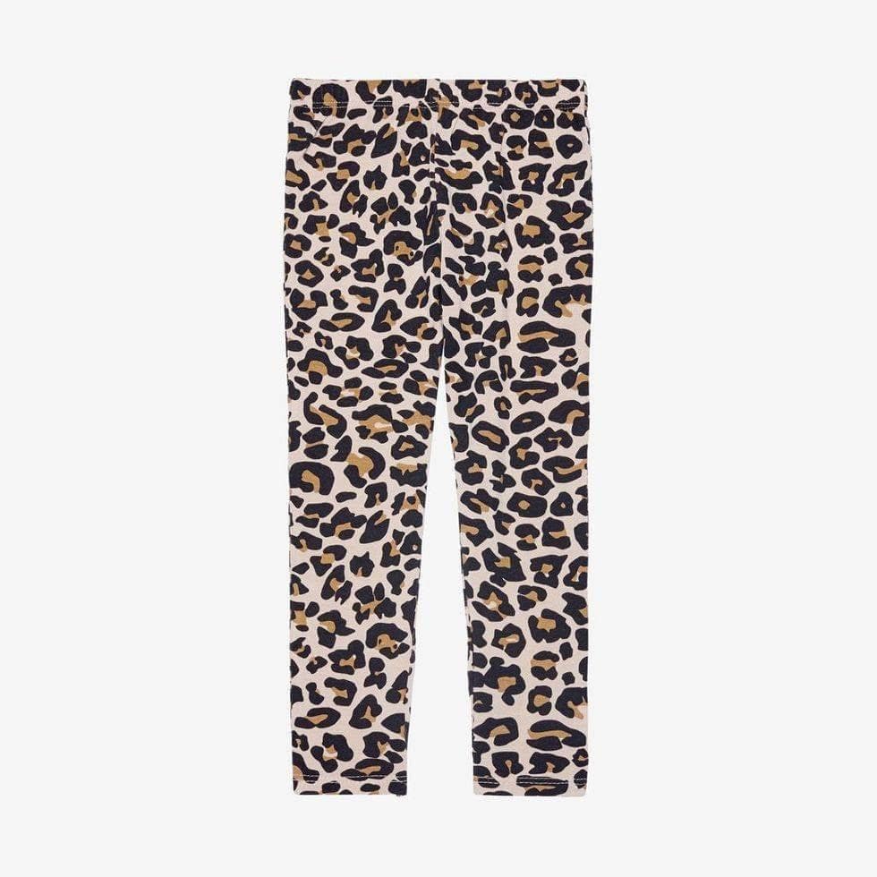 Bamboo Basic Loungewear Pajama Set - Lana Leopard Tan - Image 3