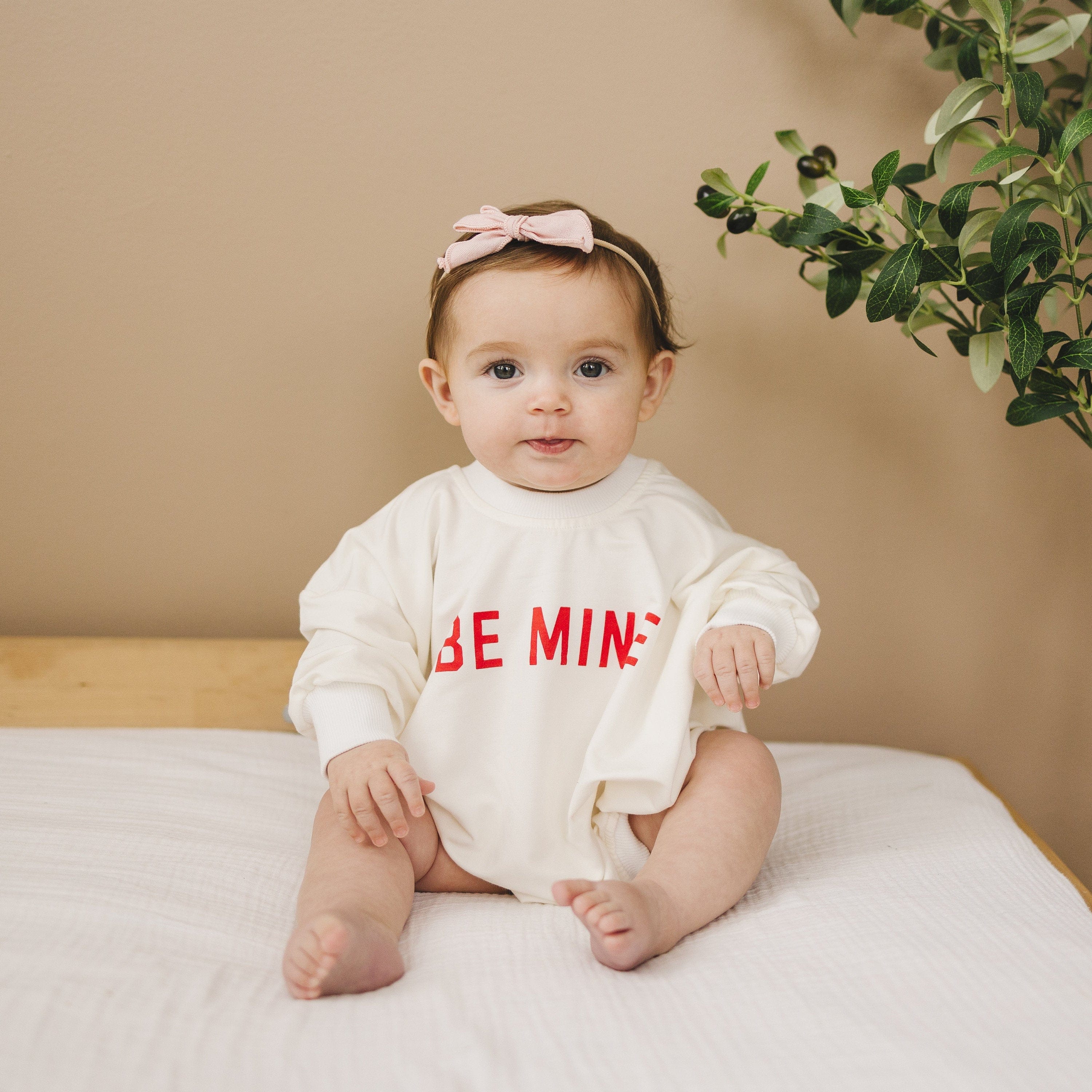 Be Mine Bamboo Sweatshirt Romper - Image 4
