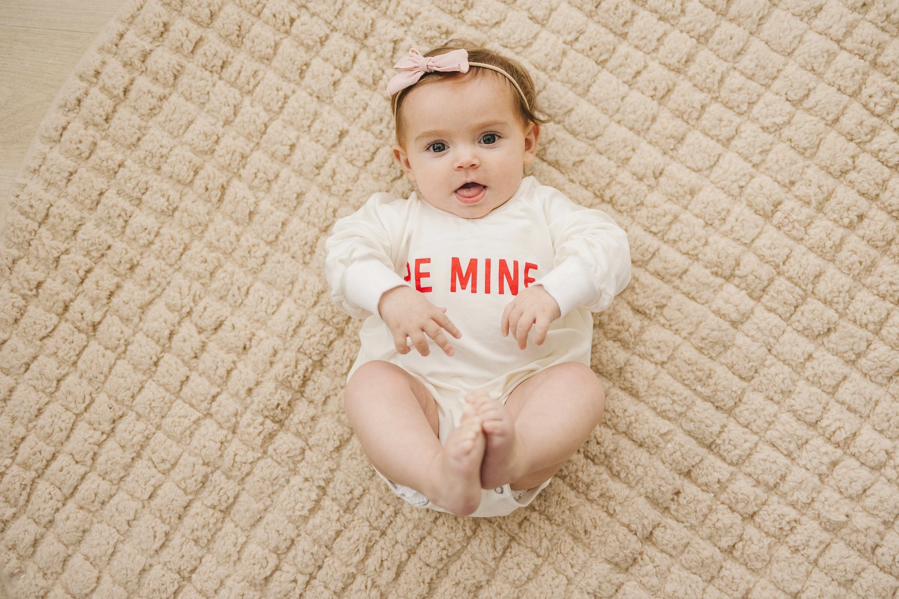 Be Mine Bamboo Sweatshirt Romper - Image 5