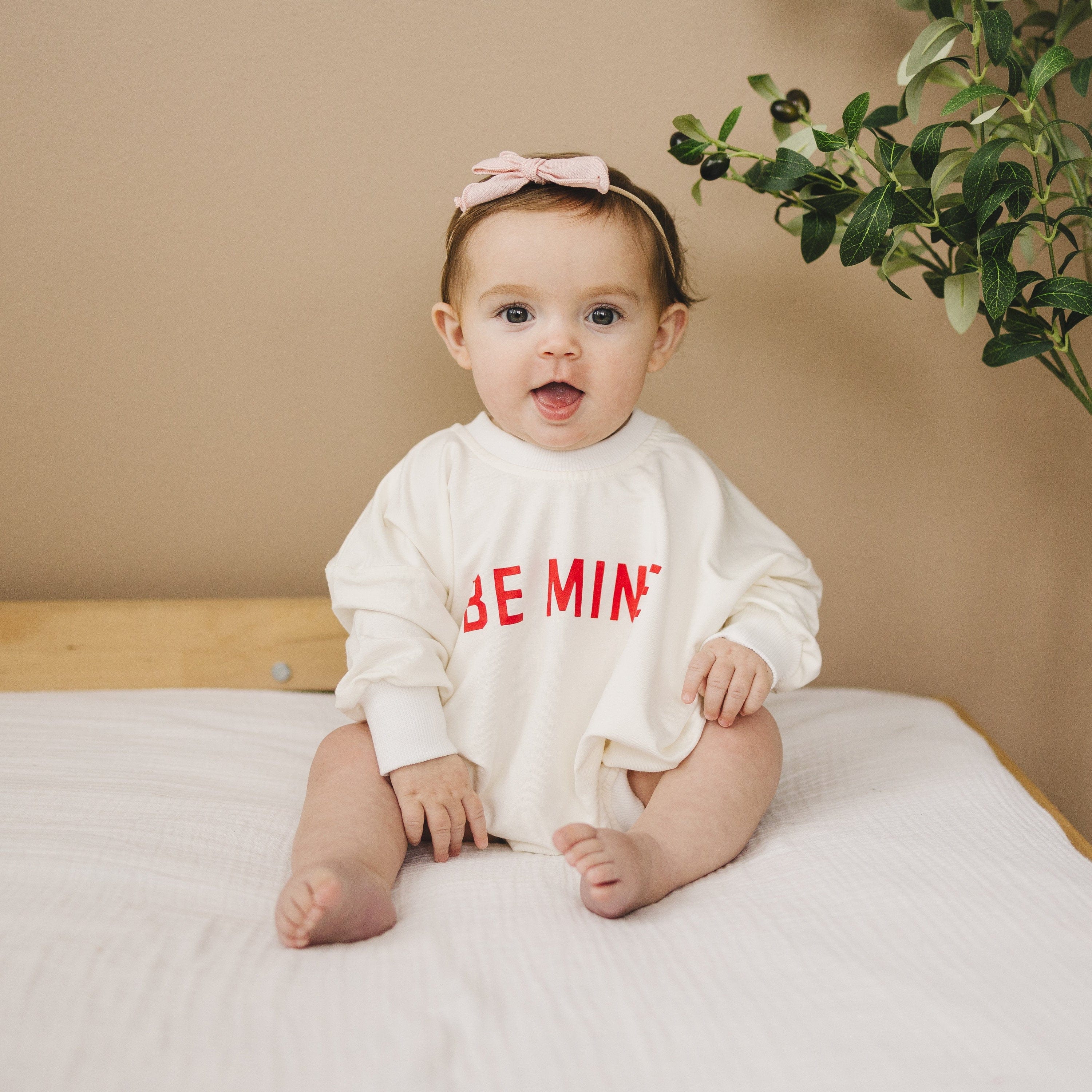 Be Mine Bamboo Sweatshirt Romper - Image 6