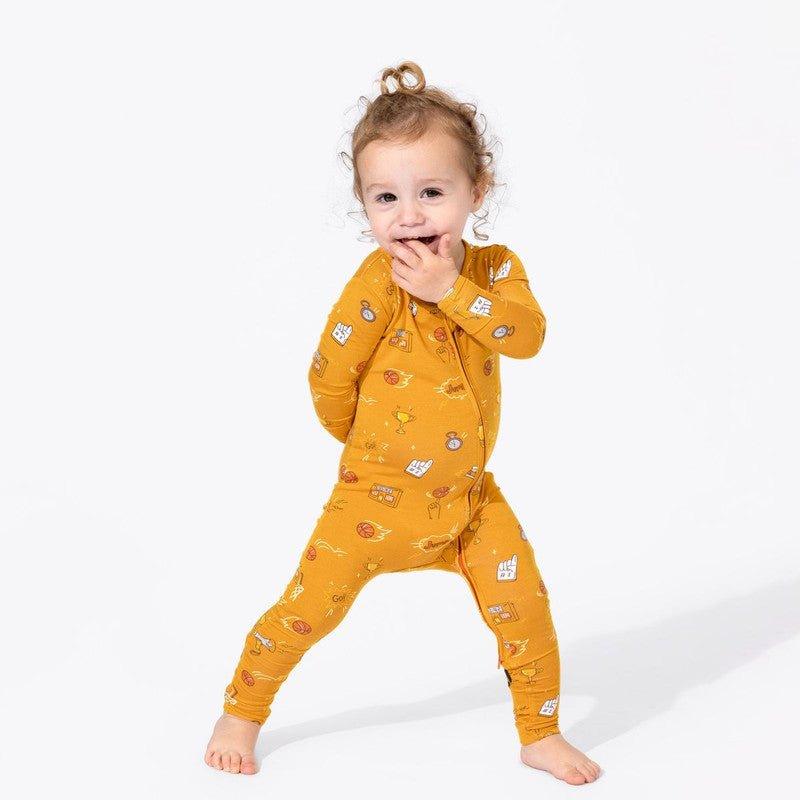 Bamboo Convertible Footie Romper - Basketball - Image 3