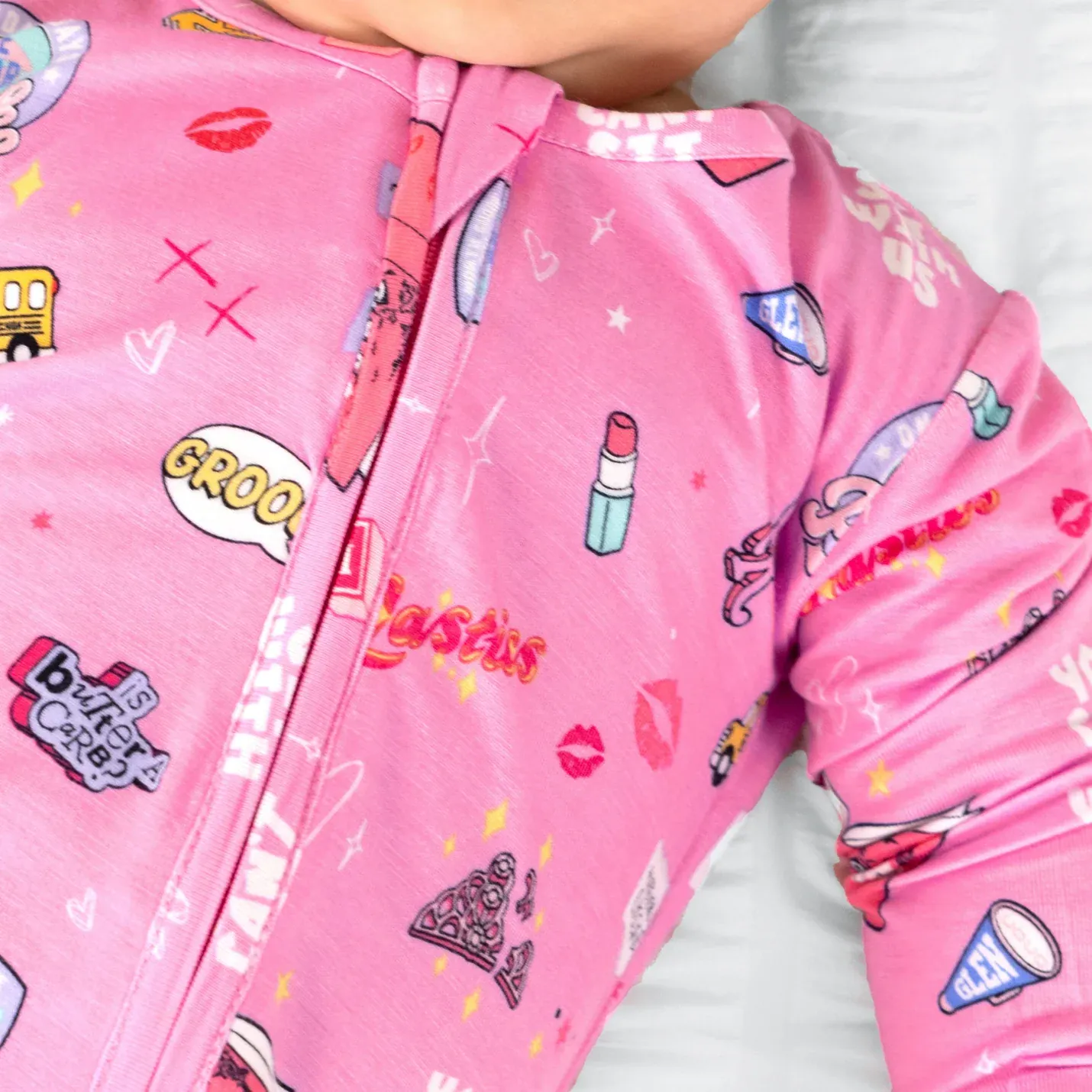 Bamboo Convertible Footie Romper - Mean Girls: So Fetch - Image 2