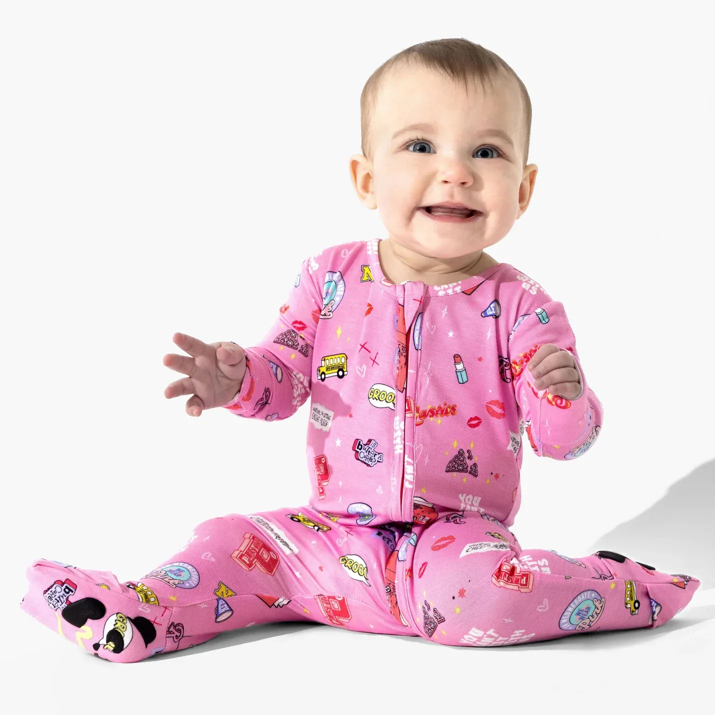 Bamboo Convertible Footie Romper - Mean Girls: So Fetch - Image 4