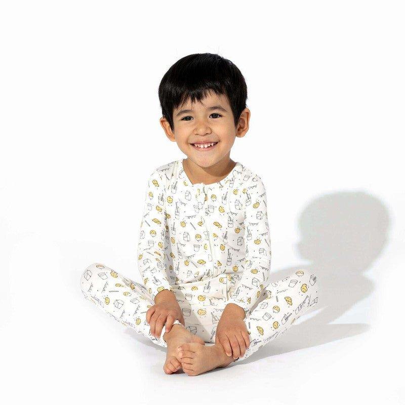 Bamboo Convertible Footie Romper - Milk and Cookies - Image 3