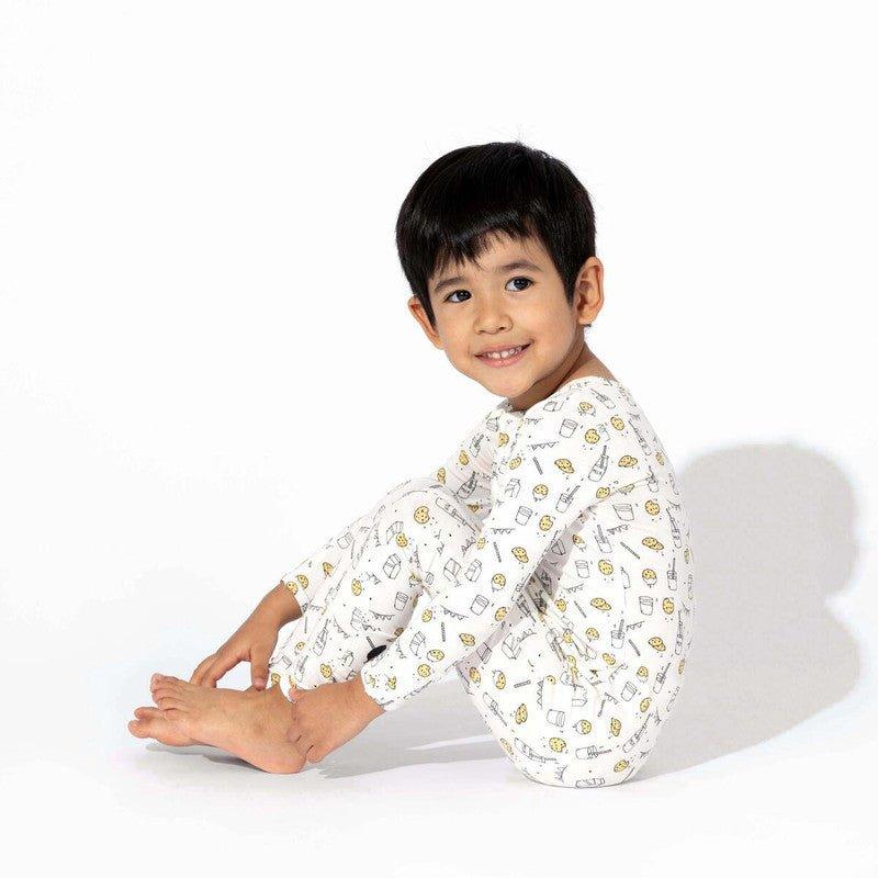 Bamboo Convertible Footie Romper - Milk and Cookies - Image 4